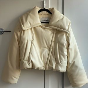 Nanushka Vegan Leather Puffer Jacket